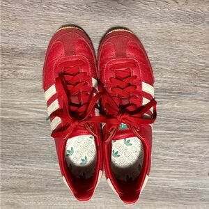 Adidas Scarlet Trainers with Cream Accents